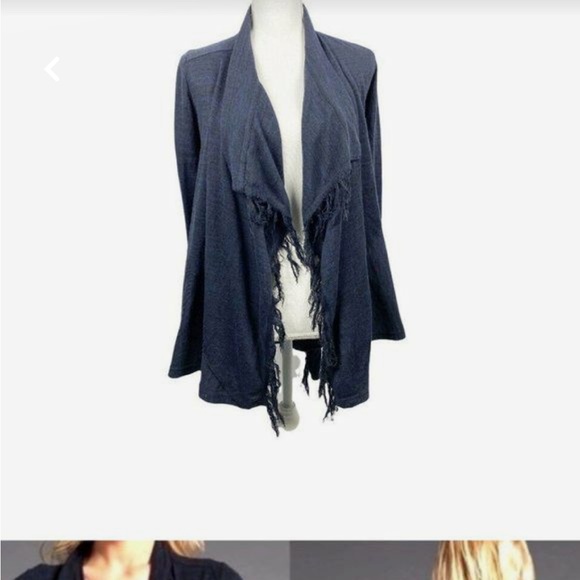 Free people bow cardigan Navy size S - Picture 6 of 6